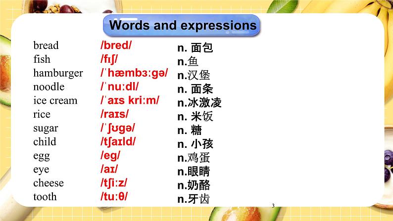 Module4 Unit2 Is your food and drink healthy? 课件 PPT03