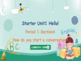 【人教版】七上英语  Starter Unit 1 Hello! Section B 课件＋音频
