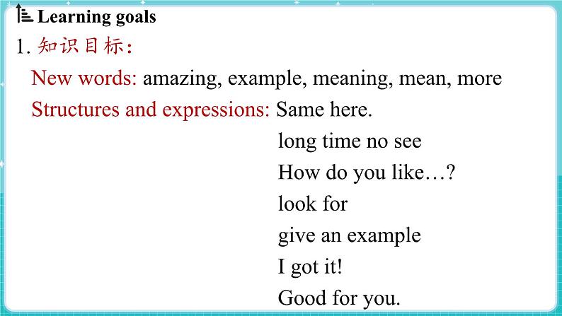 Unit 2 Learning English is fun! Lesson 1 How do you like English 课件 2024-2025学年英语冀教版（2024版）七年级上册02