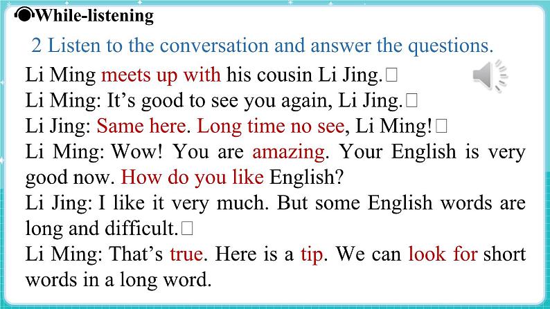 Unit 2 Learning English is fun! (第1课时) Lesson 1第6页