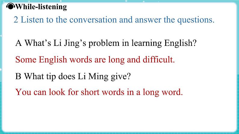 Unit 2 Learning English is fun! Lesson 1 How do you like English 课件 2024-2025学年英语冀教版（2024版）七年级上册08