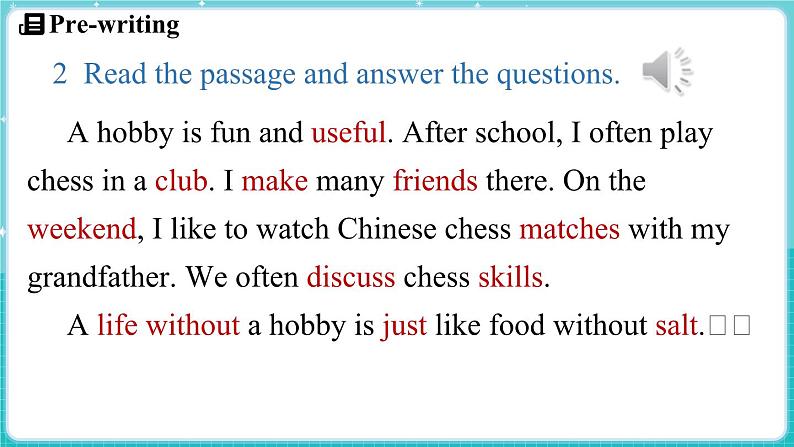 Unit 3 All about me Lesson 4 What do you like to do 课件 2024-2025学年英语冀教版（2024版）七年级上册07