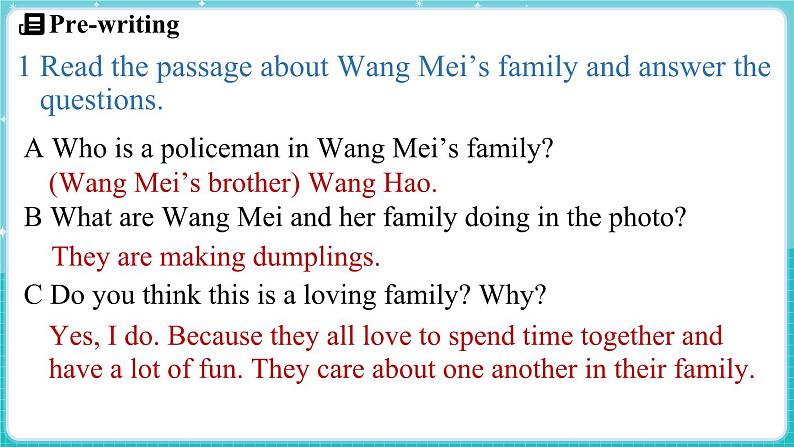 Unit 4 My family Lesson 5 I love my family! 课件 2024-2025学年英语冀教版（2024版）七年级上册06