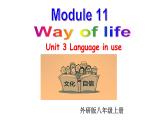 外研版初中英語八上Module11 U3課件+練習(xí)題+教案