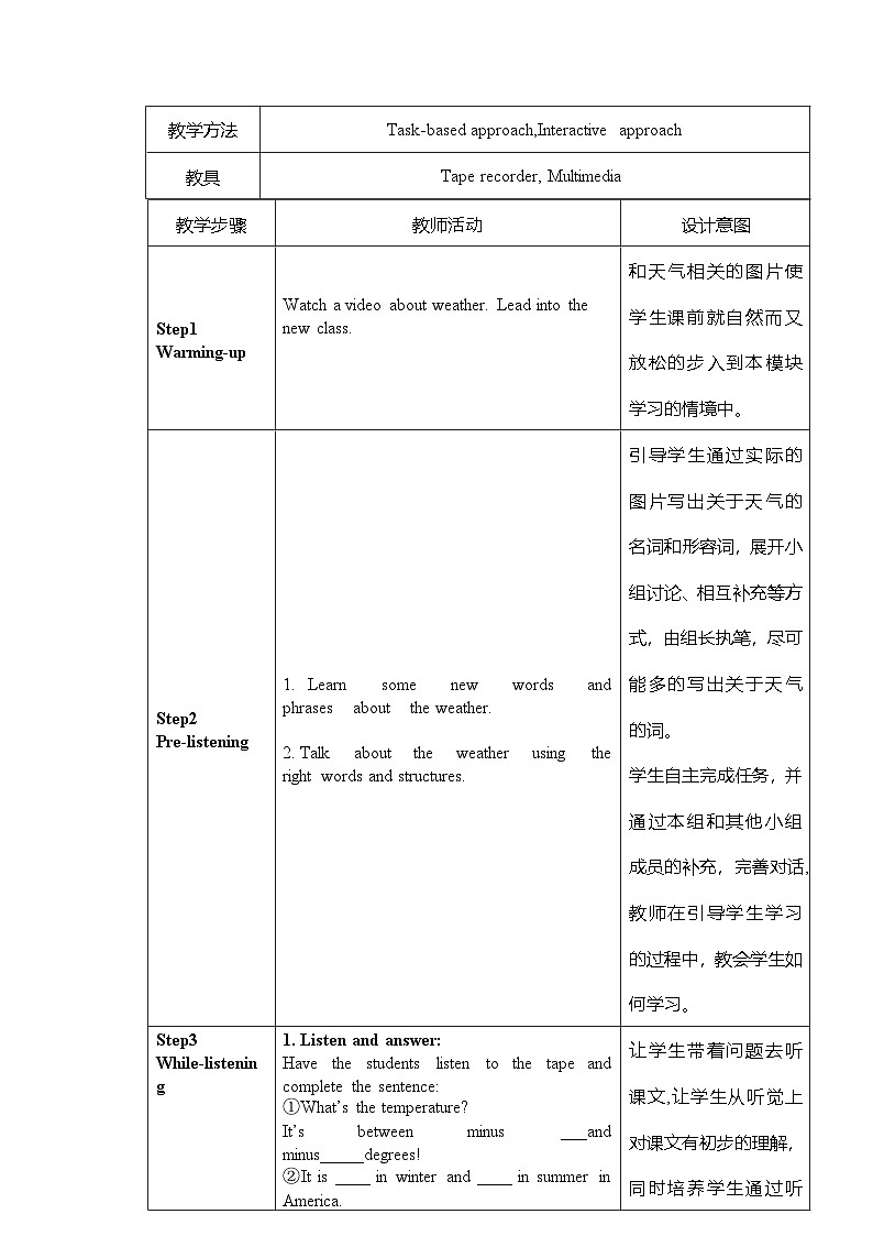 外研版初中英语八上Module10 U1课件+练习题+教案02