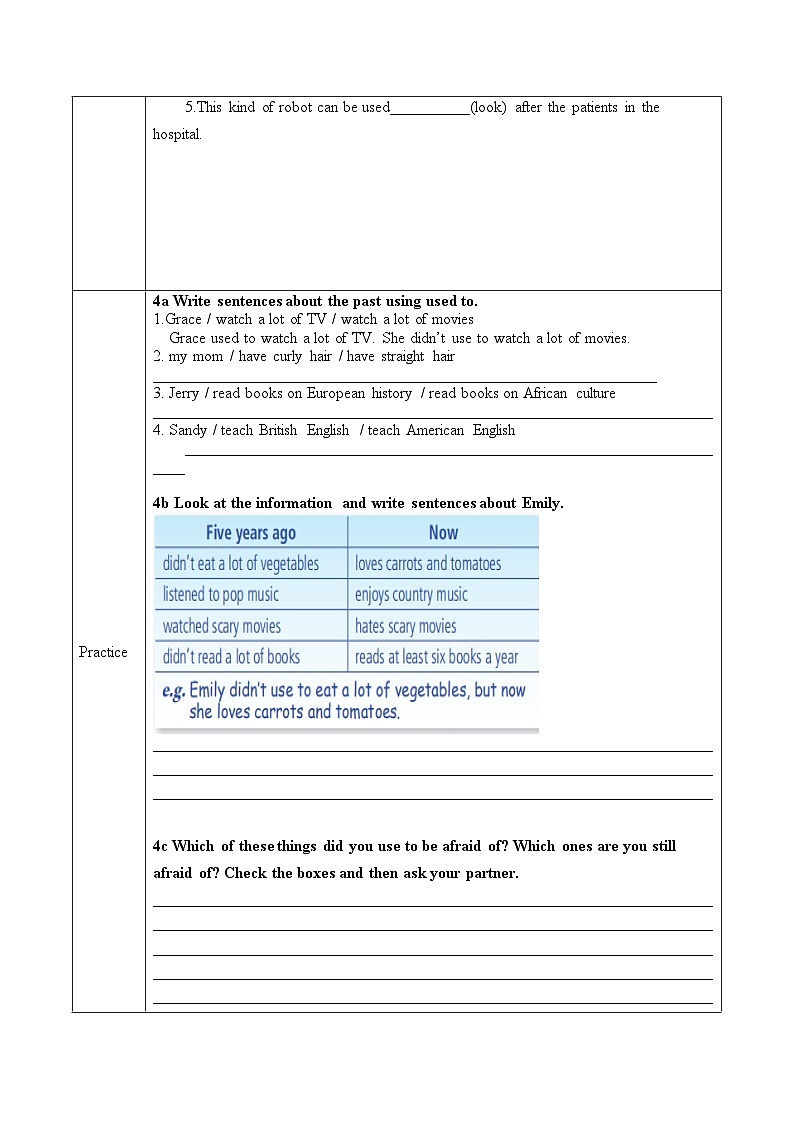 人教版九年级英语全一册 Unit 4 第3课时《Section A Grammar Foucus-4c》课件+教案+导学案+分层作业03
