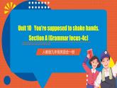 人教版九年级英语全一册 Unit 10 第3课时《Section A Grammar focus-4c》课件+教案+导学案+分层作业