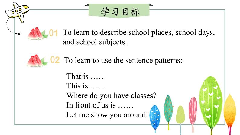 【核心素养】冀教版（2024）英语七年级上册 Unit 1 New school,new beginning! Lesson 2 Let me show you around!  同步课件02