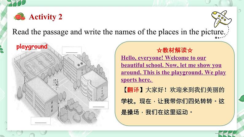 【核心素养】冀教版（2024）英语七年级上册 Unit 1 New school,new beginning! Lesson 2 Let me show you around!  同步课件08