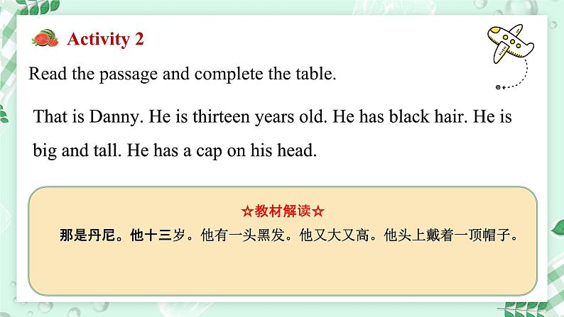 【核心素养】冀教版（2024）英语七年级上册 Unit 3 All about me  Lesson 3 We all look different! 同步课件06