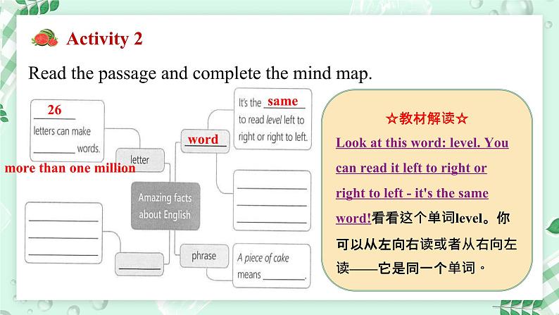 【核心素养】冀教版（2024）英语七年级上册 Unit 2 Learning English is fun！Lesson 2 Amazing English 同步课件06