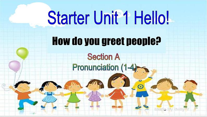 人教版2024新版课件 七年级上册课件Starter Unit 1 Section A Pronunciation01