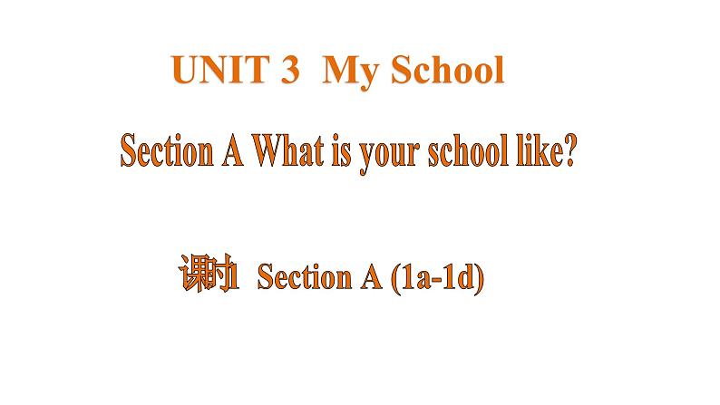 Unit 3 My School 课时1 Section A 1a-1c 课件- 2024-2025学年人教版（2024）七年级英语上册01