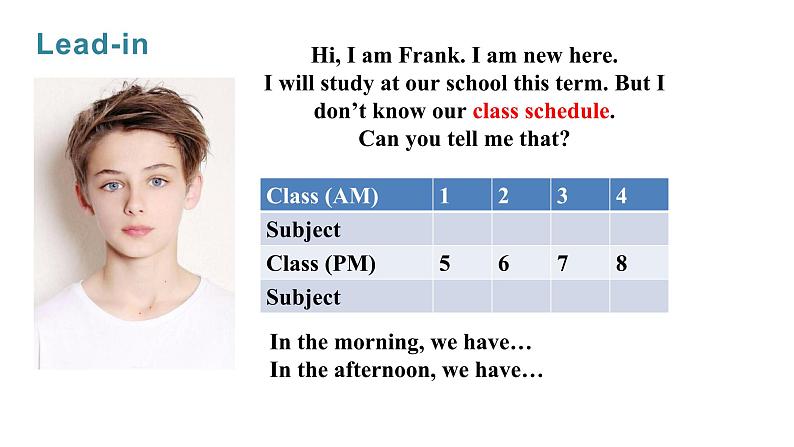 Unit 4 My Favourite Subject  课时4 Section B(1a-2b)课件- 2024-2025学年人教版（2024）七年级英语上册03