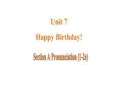 Unit 7 Happy Birthday！ 课时2 Section A (Prounciation 1-2e)课件- 2024-2025学年人教版（2024）七年级英语上册