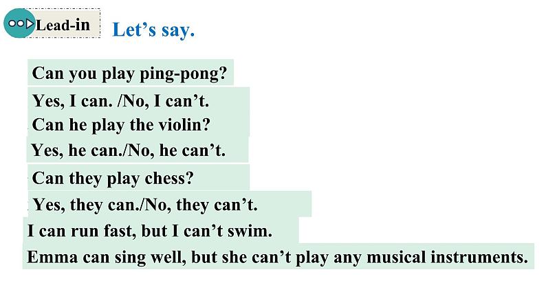 Unit 5 Fun Clubs 课时3 Section A Grammar Focus(3a-3d)课件- 2024-2025学年人教版（2024）七年级英语上册第3页