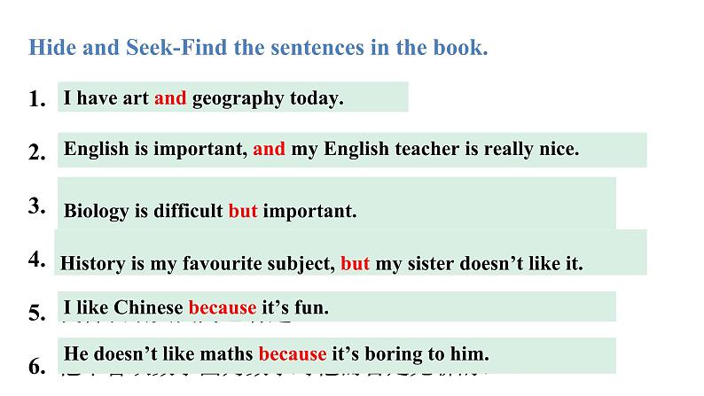 Unit 4 My Favourite Subject  课时3  Grammar Focus(3a-3d)课件- 2024-2025学年人教版（2024）七年级英语上册05