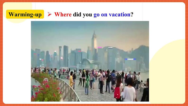 人教新目标版英语八年级上册 Unit1《Where did you go on vacation？SectionB1a-1e》 课件+导学案+素材02