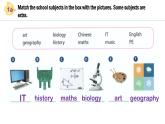 Unit 4 My Favourite Subject  Section A(1a—2f)课件--2024-2025学年人教版英语七年级上册