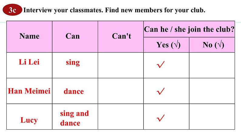 Unit 5 Fun Clubs Section B(3a—3c)课件--2024-2025学年人教版英语七年级上册06