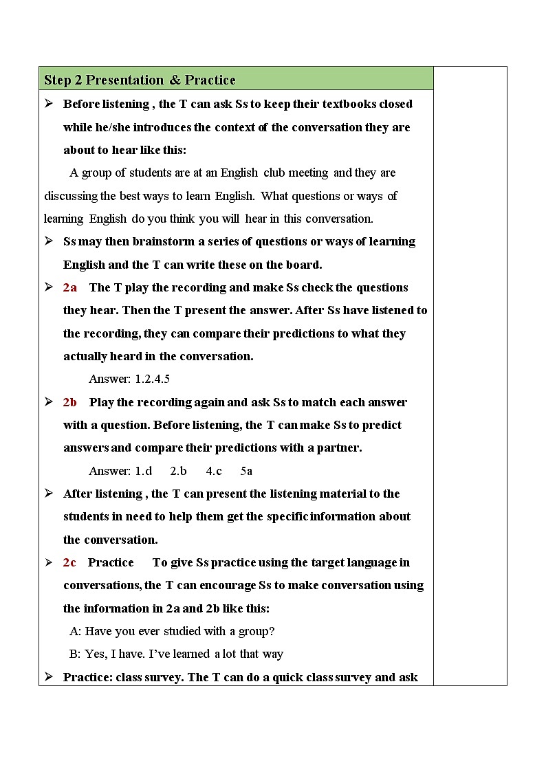 最新人教新目标版九上英语Unit1SectionA（2a-2d）【教案】第2页