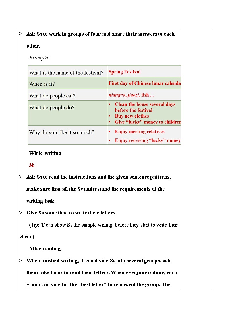 最新人教新目标版九上英语Unit2SectionB（3a-SelfCheck）【教案】02