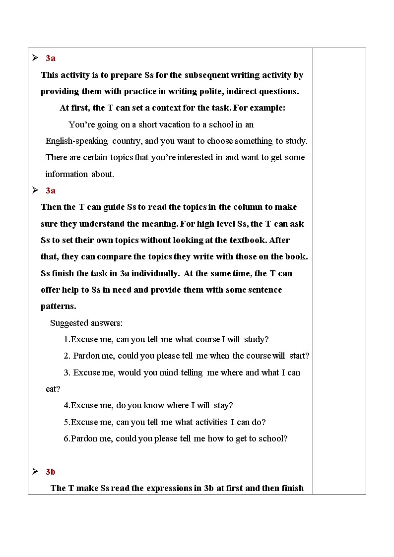 最新人教新目标版九上英语Unit3SectionB（3a-SelfCheck）【教案】02