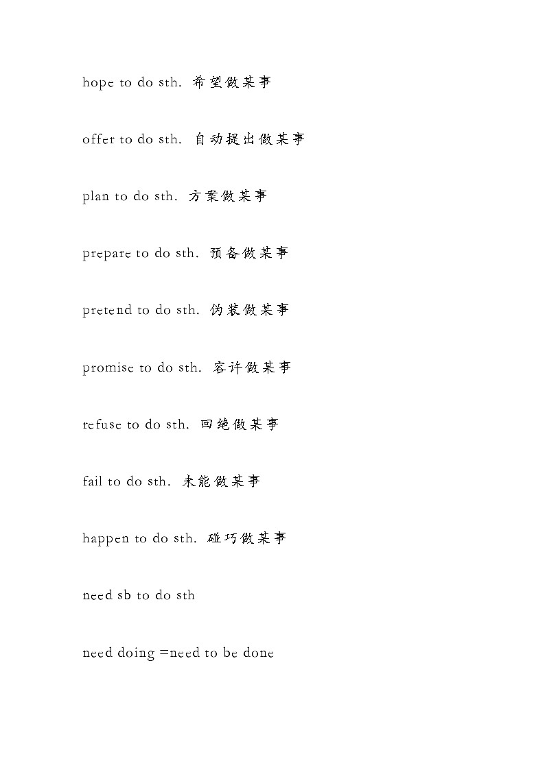 初中英语短语大汇总练习02