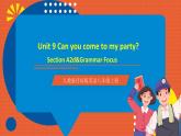 人教新目標(biāo)版英語(yǔ)八年級(jí)上冊(cè) Unit9《Can you come to my party？ SectionA2d&Grammar Focus》課件+素材