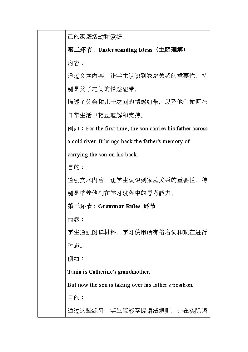 外研版（2024新版）七年级上册英语Unit 3 Family ties大单元教学设计02