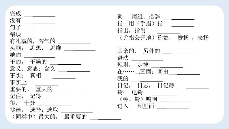 Unit1复习课件 2024-2025学年外研版英语七年级上册第3页