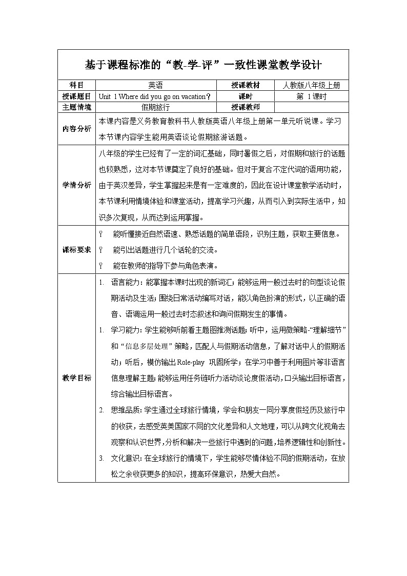 人教版八年级英语上册 Unit 1 第1课时《Section A 1a-2c)》课件+教案+导学案+分层作业+素材01
