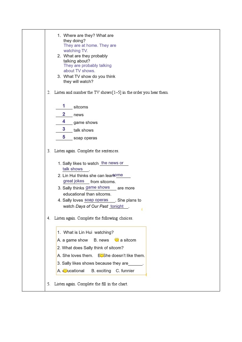 人教版八年级英语上册 Unit 5 第1课时《Section A 1a-2c)》课件+教案+导学案+素材03