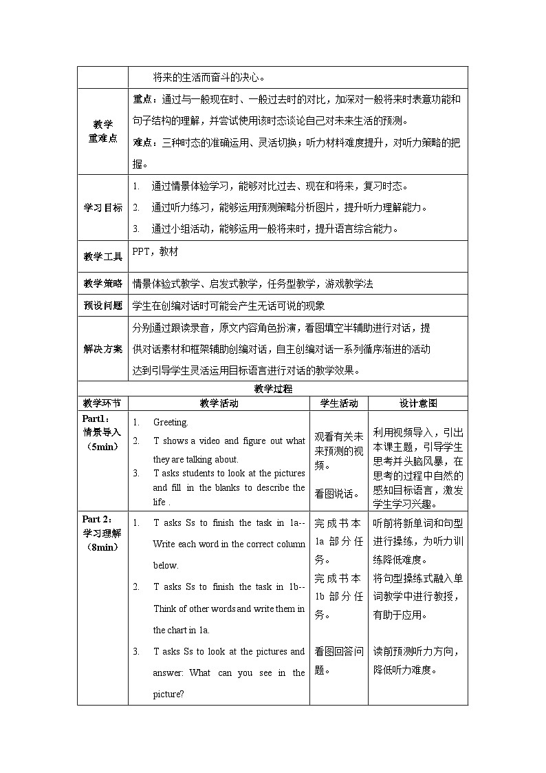人教版八年级英语上册 Unit 7 第3课时《Section B (1a-1e)》课件+教案+导学案+素材02