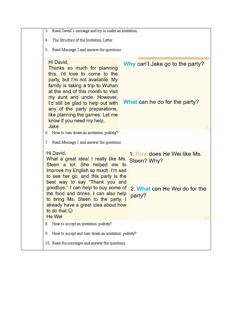 人教版八年级英语上册 Unit 9 第4课时《Section B (2a-2e) 》课件+教案+导学案+素材03