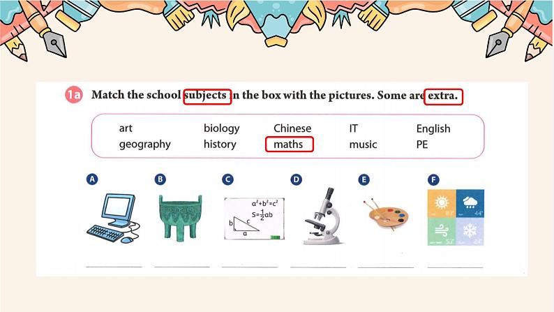 Unit 4 My Favourite Subject Section A Why do you like this subject（课件）-2024-2025学年人教版（2024）英语七年级上册05