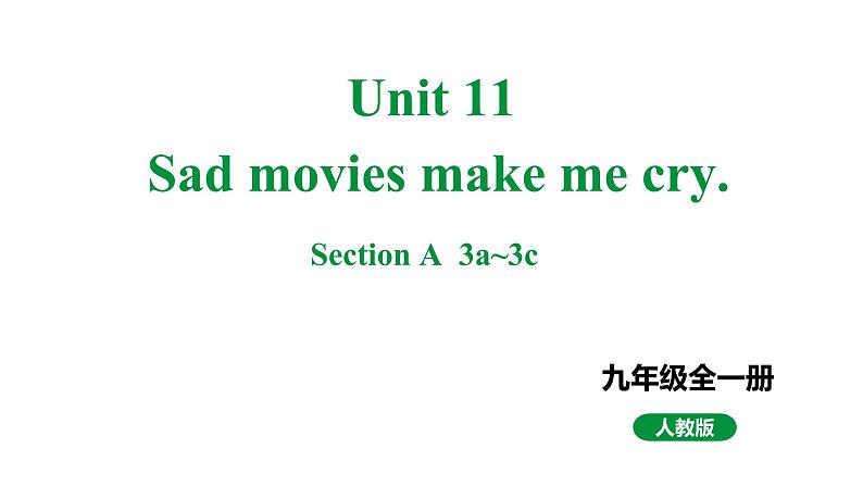 人教新目标版九全英语 Unit11 SectionA 3a~3c 教学课件第1页