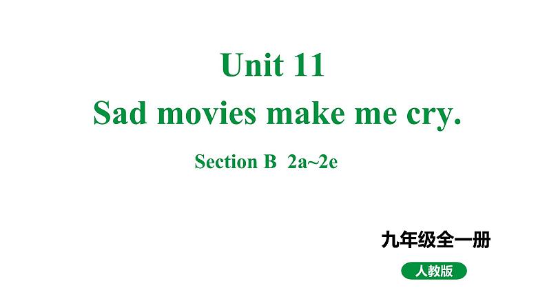 人教新目标版九全英语Unit11SectionB2a~2e教学课件01