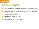 Unit 1 You and Me Section A (1a-1d+Pronunciation)（课件） 2024-2025学年人教版（2024）英语七年级上册