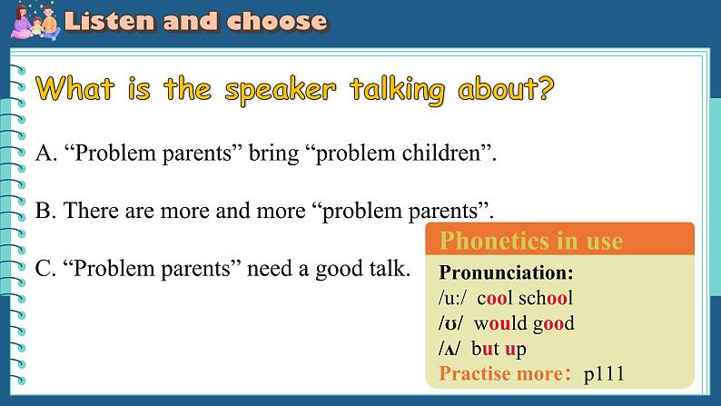 Unit 3 Family ties Developing ideas (Listening and speaking)（课件） 2024-2025学年外研版（2024）英语七年级上册06