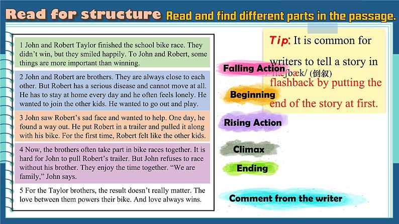 Unit 3 Family ties Developing ideas (Reading for writing)（课件） 2024-2025学年外研版（2024）英语七年级上册06