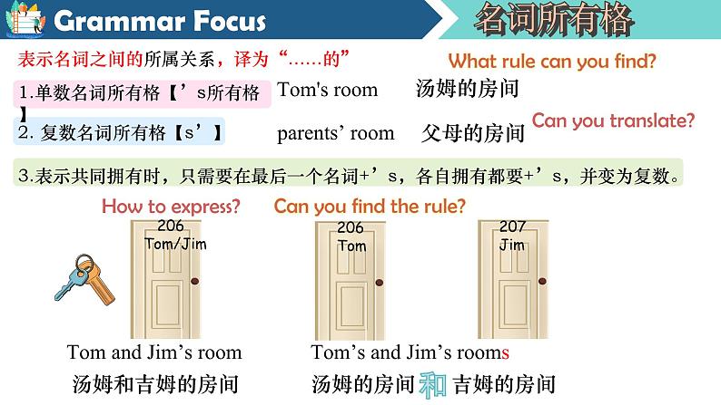 Unit 3 Family ties Understanding ideas (Grammar)（课件） 2024-2025学年外研版（2024）英语七年级上册07