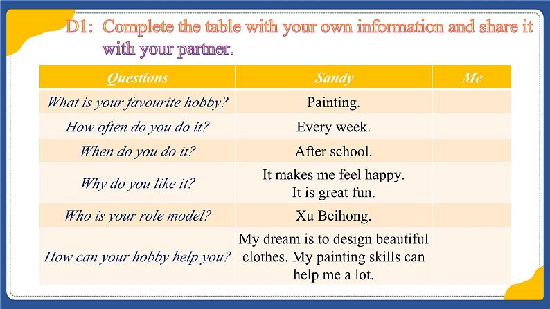 Unit 2 Hobbies  Integration(D-D3)（课件） 2024-2025学年译林版英语七年级上册06