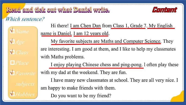 Unit 1 This is me! Integration(D-D3)（课件） 2024-2025学年译林版英语七年级上册06