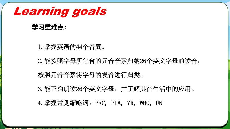 Starter Unit 1 课时2 Section A  Pronunciation（1-4）(课件+素材）- 2024-2025学年人教版（2024）英语七年级上册02