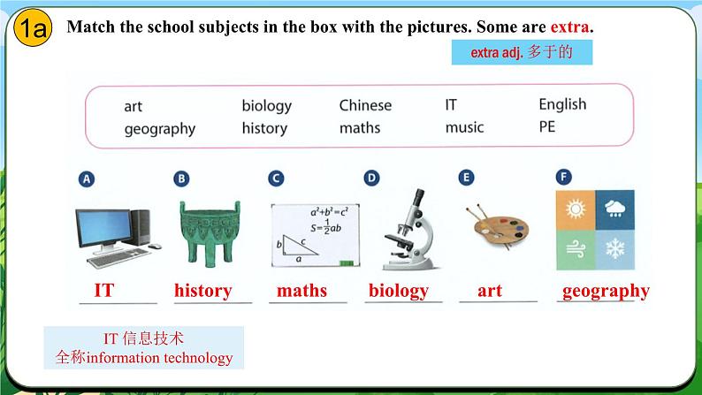 Unit 4 课时1 Section A（1a-Pronunciation）(课件+素材）- 2024-2025学年人教版（2024）英语七年级上册08