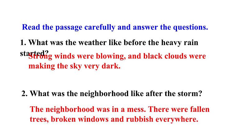 Unit 3 What were you doing when the rainstorm came_ Section A 3a~4c课件鲁教版（五四制）八年级上册06