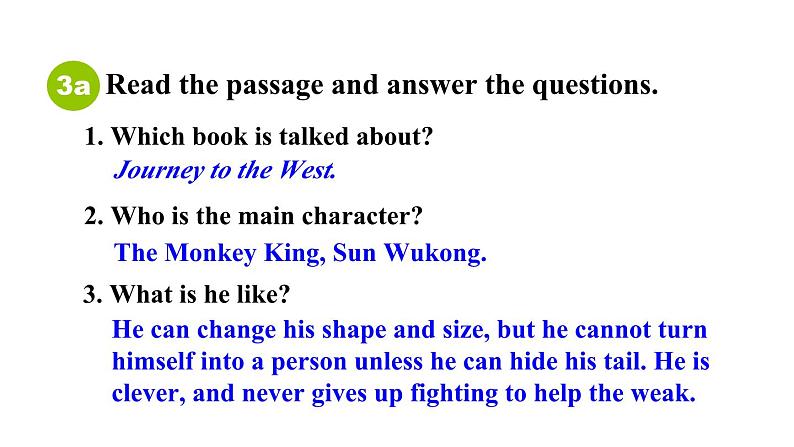 Unit 4 An old man tried to move the mountains. Section A 3a~4c 课件鲁教版（五四制）八年级上册06