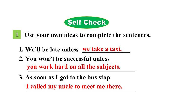 Unit 4 An old man tried to move the mountains. Section B 3a~Self Check 课件鲁教版（五四制）八年级上册07