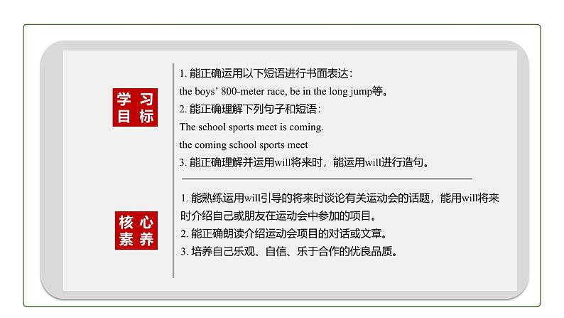 初中英语科普版八年级上册Unit1 Topic 3 The school sports meet is coming Section A 课件+音频03